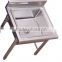 65x65x80cm rectangle single bowl 201 stainless steel commercial sink cabinet separated assembled machine press