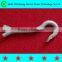 Forged galvanized ball end hook electrical overhead power fitting line hardware