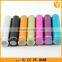 Metal Cylinder LED Torch Light Portable Flashlight Power Bank 2200mAh