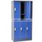 custom coat rail double color 6 doors steel locker