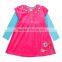 (H5622D) 18m-6y nova baby girls beautiful frocks floral embroidered antumn dress