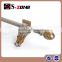 High quality double wooden curtain rod with various colors