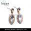 2014 Fashion Jewelry Crystal Earring With Alloy Gold Stud Earrings Jewelry for Women