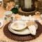 Natural safe round rattan serving tray with reasonable price