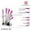 Pink Handle Kitchen Knife Set Stainless Steel Knife Set