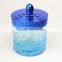 Round Shape Glass Container with Lid Glass Storage Jar with Customized Color