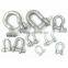 European type screw bow shackle wire rope shackle large bow shackle