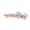 Head Chain Hair jewelry Crystal with Pearl Butterfly Shaped Hairpin Accessories for Women