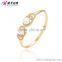 18k Gold jewelry design patterns saudi arabia jewelry pearl bangle for ladies