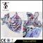 SGS certification qualified colorful geometric pattern female used beautiful silk scarf