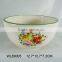 Modern design,decorative ceramic bowls with red dot painting