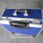 blue export useful abs locking aluminum tool case, permanent protection aluminum trolley carrying case