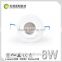 Innovative rotating 8w dimmable led recessed downlight