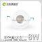 Innovative rotating 8w dimmable led recessed downlight