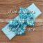 Fancy sequin bowkont headwraps - wide cotton fabric big bow elastic headband