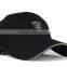 100% cotton black baseball cap custom logo