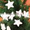 Latest Arrival Christmas tree ornaments snow star pentagram flash in many style