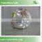 Flower decorative ceramic ball with light inside