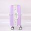 ABS travel trolley luggage bags with built in clothes rack