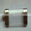 7oz stainless steel and acrylic material hip flask
