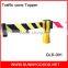 high quality 3 meters road safety yellow retractable traffic cone belt
