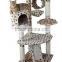 BSCI QQ-pet Factory Hot Cat Tower Sisal Pole Cat Tree Paw Print Cat Tower