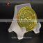 small size desktop frosted acrylic coin display stand