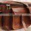 brown leather vintage style camera bag/pure leather bag for camera