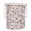 Bathroom Cheap Waterproof Dirty Clothes Polyester Drawstring Laundry Basket