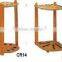 Solid wood pool cue rack