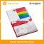 Popular assorted sticky notepad with clip and hard cover