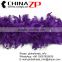 Gold Supplier ZPDECOR Factory High Quality 40 GramWeight Cheap in Stock Dyed Eggplant Turkey Feathers Plumage Chandelle Boas