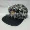 custom design your own snapback cap with metal plate logo