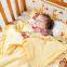 100% cotton Infant Kindergarten anti kicking sleeping bag quilt for four seasons detachable and washable yellow car style