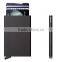 New Genuine Card Protector RFID Blocking Minimalist Slim Wallet in Black