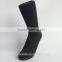 Special custom wholesale double cylinder crew solid black socks wool