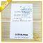 Customized LOGO printing Clear Paper hang tag