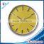 Hotel Decoration wall clock (Metal Chrome material and sweep movement without tick sound