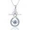 Hot Sell Cubic Zirconia Pendant, Silver Jewelry Online Wholesale Made in China