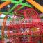 Popular indoor climbing rope net/jungle gym/obstacle course playground equipment