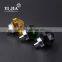 Dark Green Zinc Alloy Chrome Finish Faceted Drawer Crystal Glass Knobs