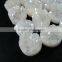 10mm rainbow white plated druzy quartz irregular surface round stone cabochon for DIY earrings,rings supplies 4110092
