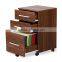 Low Price Mobile Wooden Cabinet Key Lock Drawers