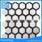 Black Hexagon white mosaic tile for kitchen backsplash