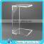 Printed plexiglass end table dining table customized white acrylic coffee table