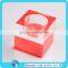 Fluorescent Green Clear Acrylic Cubic Tea-light Holder