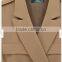 Apricot Plain Belt Tailored Collar Flax Blend Dress
