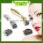 Acne scar removal 600 needles stainless micro needle therapy skin derma roller golden covering with medical grade