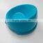 2015 New Wholesale Colorful Pet Plastic Slant Dog Bowl Spill-proof Dog Bowl