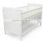 Europe standard Wooden nursery baby bed, 2 in 1 baby cot toddler bed